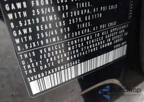 2024 Volkswagen Tiguan 2.0T Se R-Line Black from USA, damaged, VIN 3VV8B7AX9RM203482